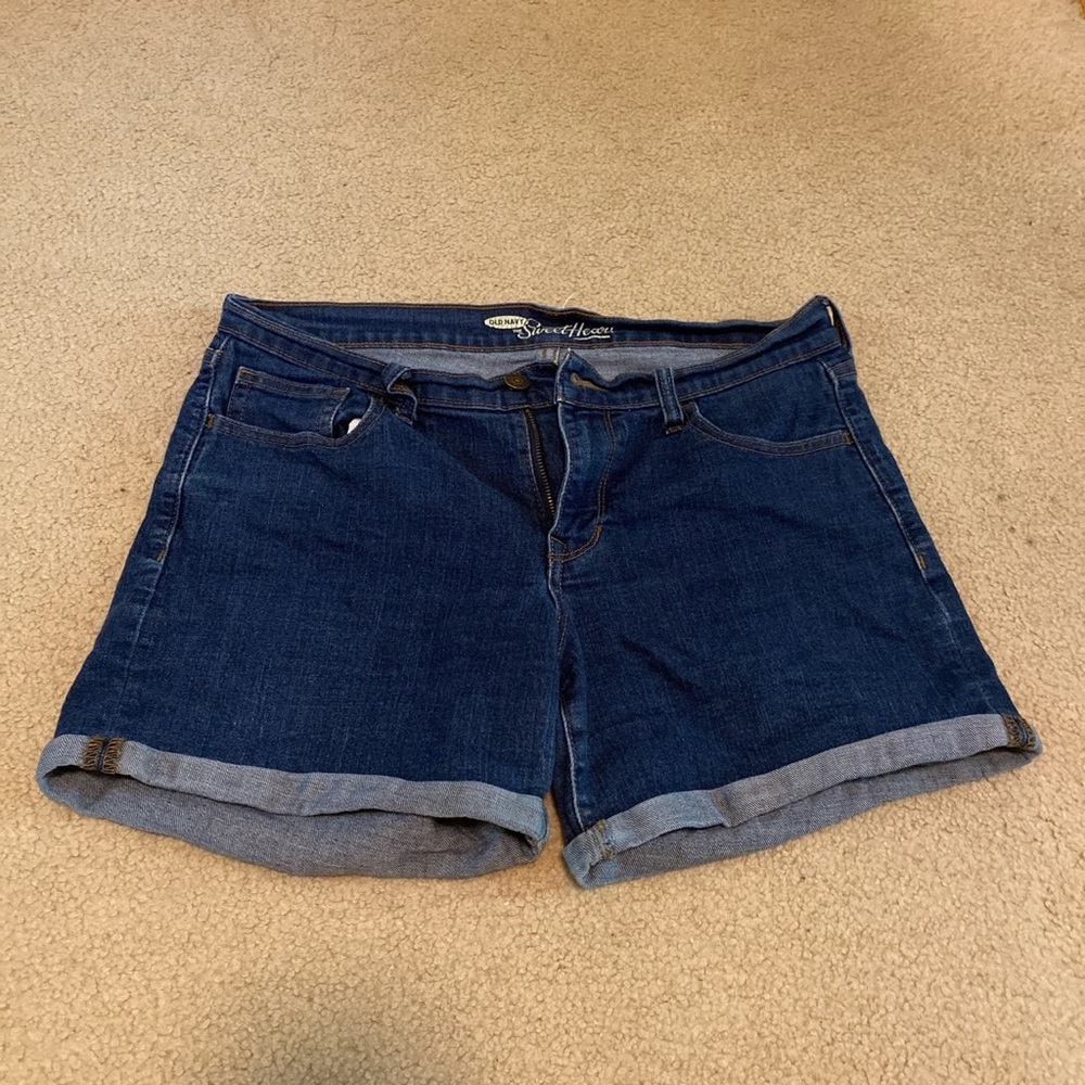 Dark Wash Jean Shorts